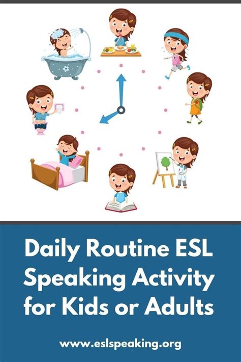 Daily Schedule Esl Speaking Activity Esl Daily Routine Activity
