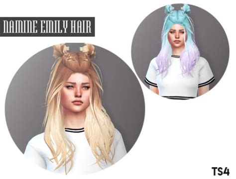 Namine Emily Hair Retextured At Descargas Sims The Sims 4 Catalog