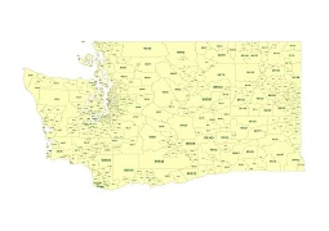 Western Washington Zip Code Map