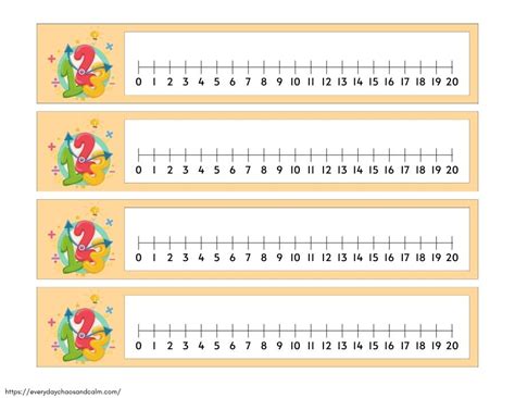 Free Printable Number Lines