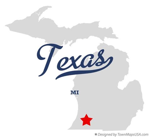Map Of Texas Mi Michigan