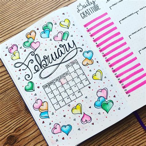 February Cover Bullet Journal Themes Bullet Journal Ideas Pages