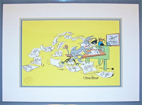 Original Warner Brothers Limited Edition Cel Chuck Amuck Featuring