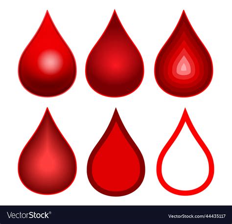 Drops Of Blood Royalty Free Vector Image Vectorstock