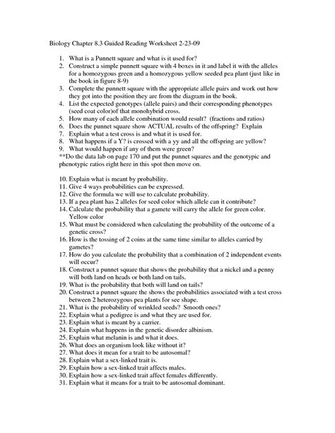 Ap bio chapter 12 reading guide answers. 13 Best Images of Biology Chapter 1 Worksheet - Pearson Education Biology Worksheet Answers ...