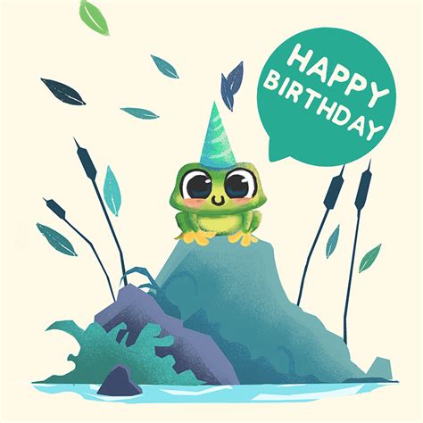 Send a virtual birthday card. Little Critters eCard - Happy Birthday Frog - 1 Tree Cards