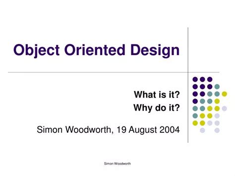 Ppt Object Oriented Design Powerpoint Presentation Free Download