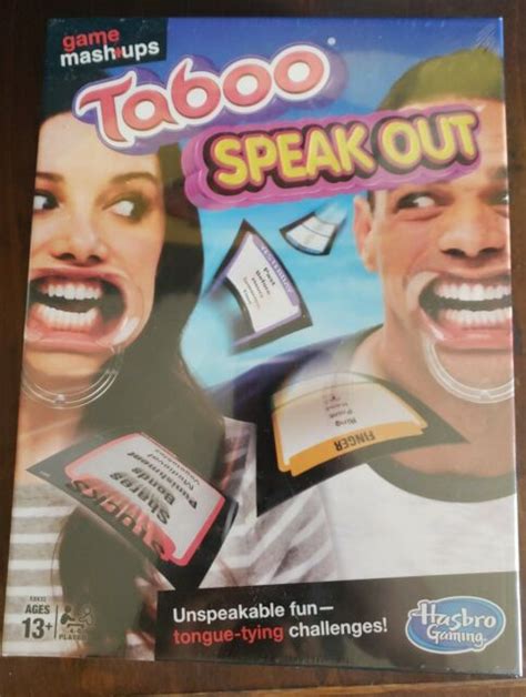 Taboo Speak Out Game Mashups Family Party Hasbro Players Ages