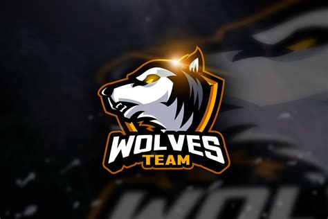 Wolf Team Mascot And Esport Logo Logo Templates Creative Market