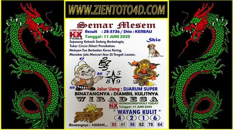 RAMALAN SYAIR HK 11 JUNI 2020 | KODE SYAIR HK | KODE SYAIR HONGKONG