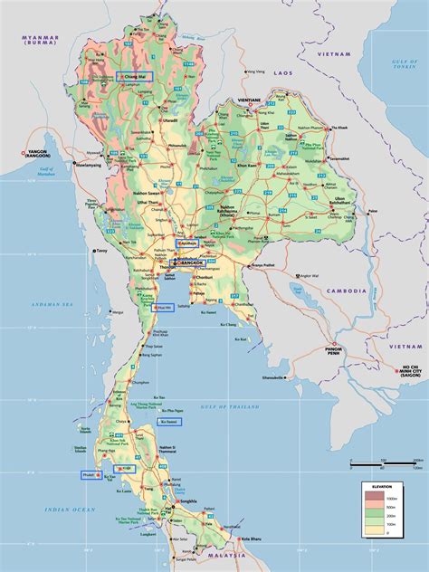 Thailand Map Coloring Pages Learny Kids