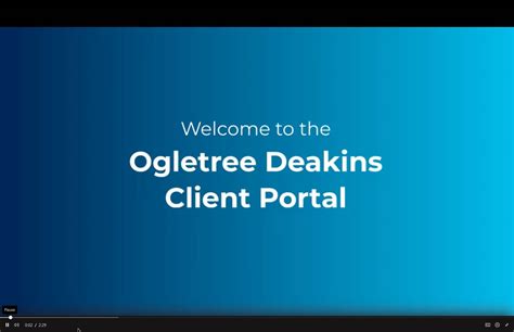 Ogletree Deakins Client Portal On Vimeo