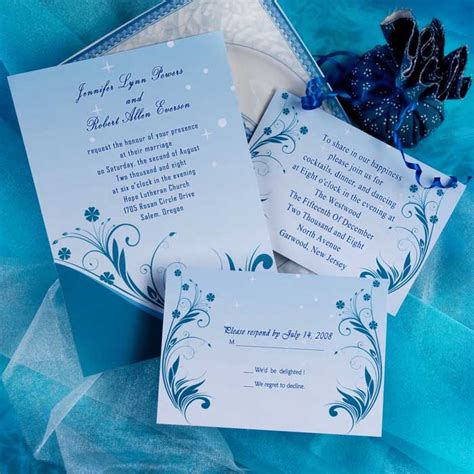 Blue Wedding Invitation Royal Blue Wedding Invitation Friend Invitation