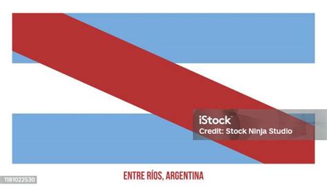 Entre Rios Flag Vector Illustration On White Background Flag Of