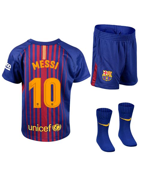 Conjunto 1ª Fc Barcelona 20172018 Messi Bebé