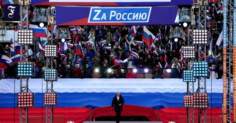 Celebration Of The Annexation Of Crimea Putins Mishap Show Pledge Times
