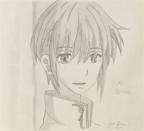 Cover page design for project. Fanartwork Fruit Basket 2019 Yuki Sohma : drawing