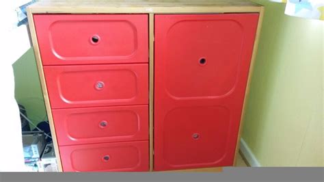 Great savings & free delivery / collection on many items ikea children's wardrobes for sale | ebay Ikea childrens wardrobe with 3 red drawers and hanging ...