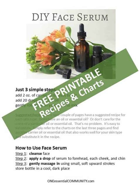 A serum is usually a liquid or gel containing high concentrations of skin actives, which are able to penetrate deeper than other nussbaum recommends applying serum twice a day immediately after cleansing your skin to your face and neck. DIY Face Serum with Essential Oil {recipes for dry, acne ...