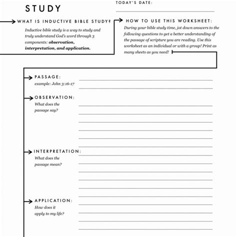 Get Free Printable Bible Study Worksheets For Adults â Free