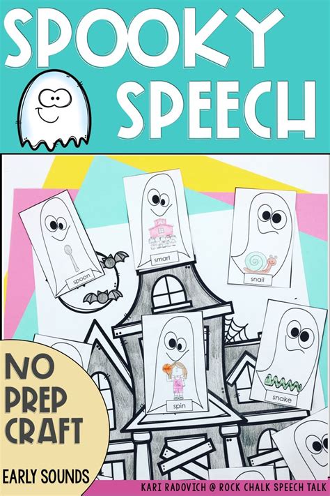Halloween Articulation No Prep Ghost Craft For Speech Therapy