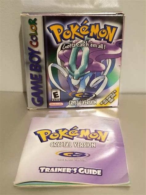 Pokemon Crystal Version Game Boy Color 2001 For Sale Online Ebay