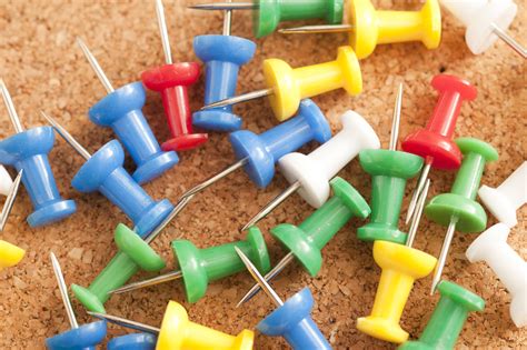 Free Image Of Colorful Marker Pins On Top Of Cork Board Freebie