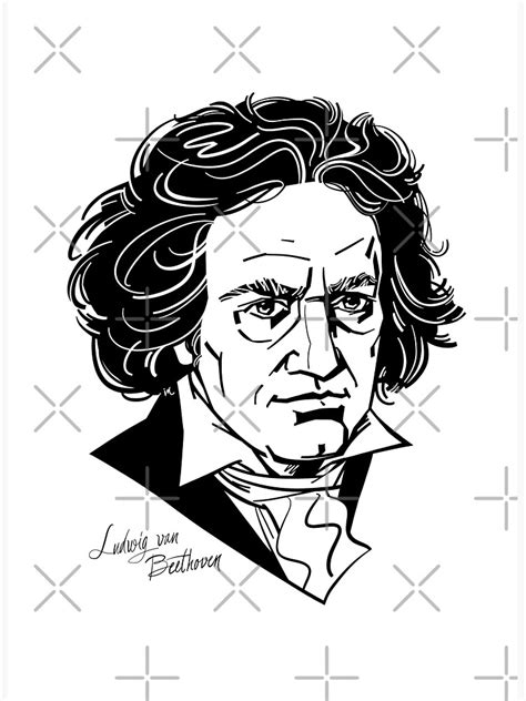 Ludwig Van Beethoven Poster By Irinaivanova Redbubble