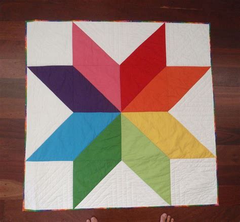 Quilt Rainbow Star Top Quilts Star Quilts Barn Quilts