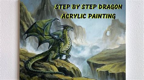 Dragon Painting Step By Step Acrylic Painting Colorbyfeliks Youtube