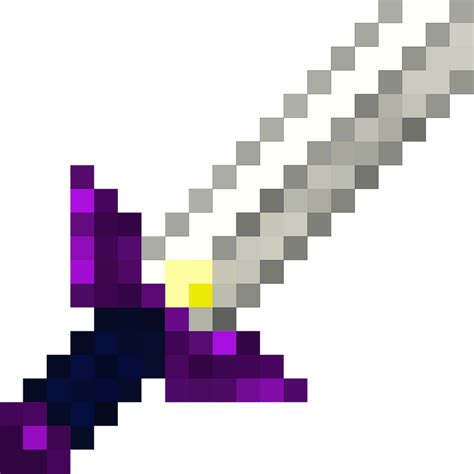 Minecraft Netherite Sword Pixel Art / Netherite items are more powerful