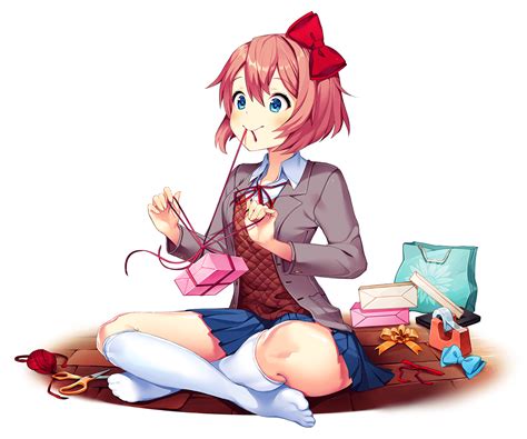 Sayori From Doki Doki Literature Club Ddlc Official Stable Diffusion