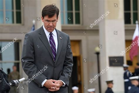 Acting Secretary Defense Mark Esper Waits Editorial Stock Photo Stock