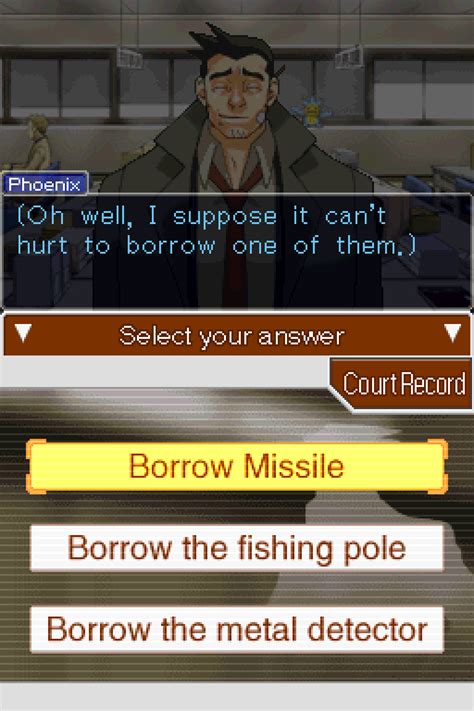 Applying a fishing pole will prompt you for a location. Phoenix Wright: Ace Attorney Part #46 - Case 4 - Turnabout ...