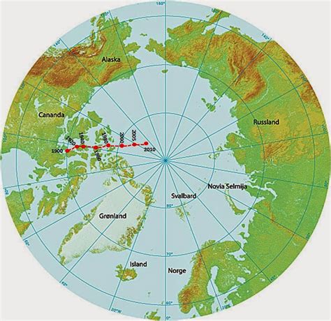 Ultimo Polo Nord Cartina Cartina Geografica Mondo