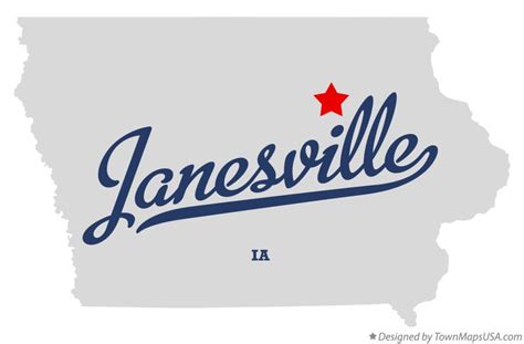 Map Of Janesville Ia Iowa