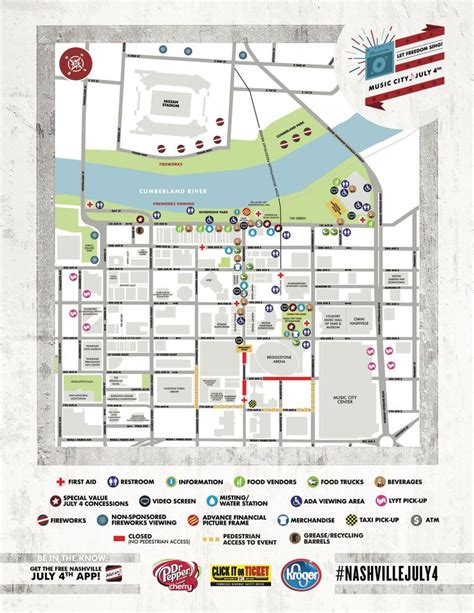 Visit Nashville Map Nashville