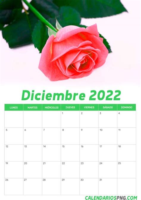 Calendarios De Diciembre 2022 Para Imprimir