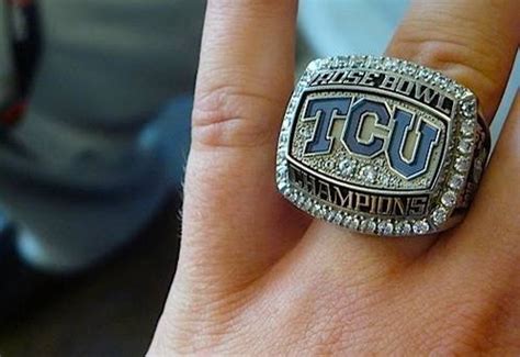Tcu Texas Christian University Horned Frogs Rose Bowl Champions Ring Completed
