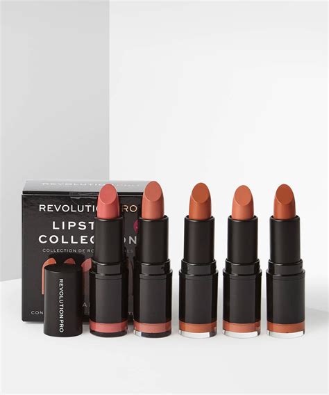 Lipstick Collection Bare In 2020 Lipstick Collection Lipstick Makeup Revolution Lipstick