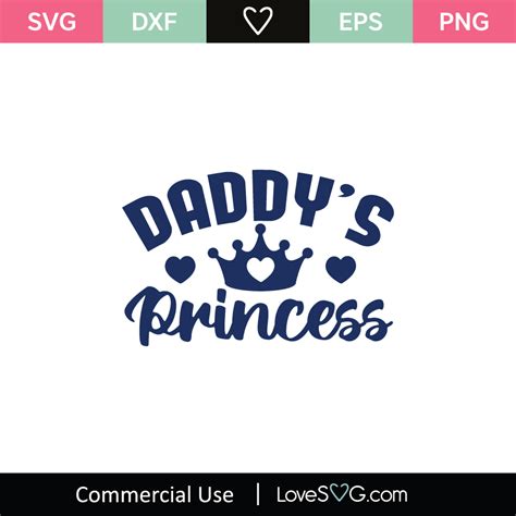 daddy s princess svg cut file