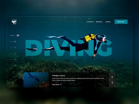 Scuba Diving Web Hero Header On Behance