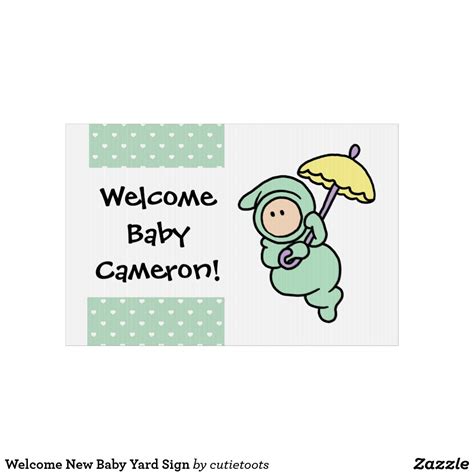 Welcome New Baby Yard Sign Welcome New Baby New Baby