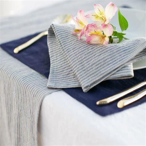 Natural Linen Placemats Linen Table Linens Linen Duet