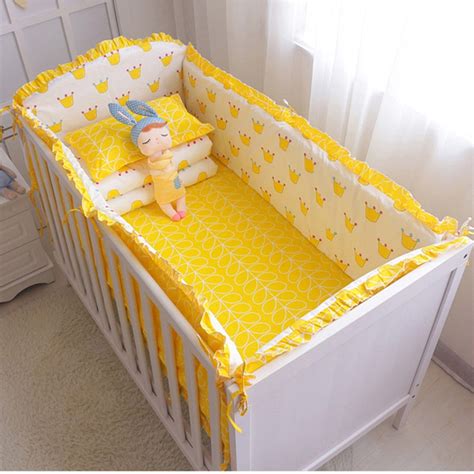 112m consumers helped this year. 5 pcs/set Cotton Baby Cot Bedding Set Hot Newborn Crib ...