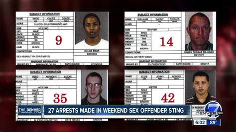 4 Of Colorados Most Wanted Sex Offenders Arrested In Sting Youtube