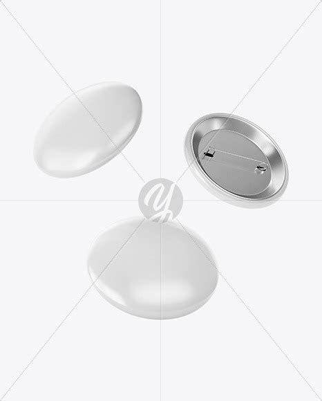 Three Circle Button Pins Mockup Free Psd Mockups Generator