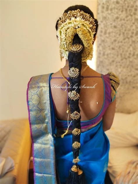 Simple Yet Pretty Bridal Braids Hairstyle By Team Swank Engagement