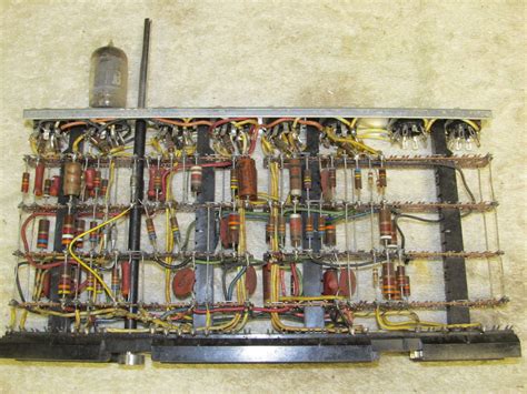 Historic 1950s Ibm Mainframe Computer Pluggable Unit With Vacuum Tubes