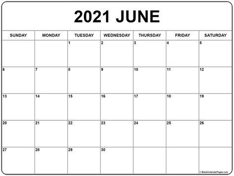 Get June 2021 Calendar Printable
 PNG